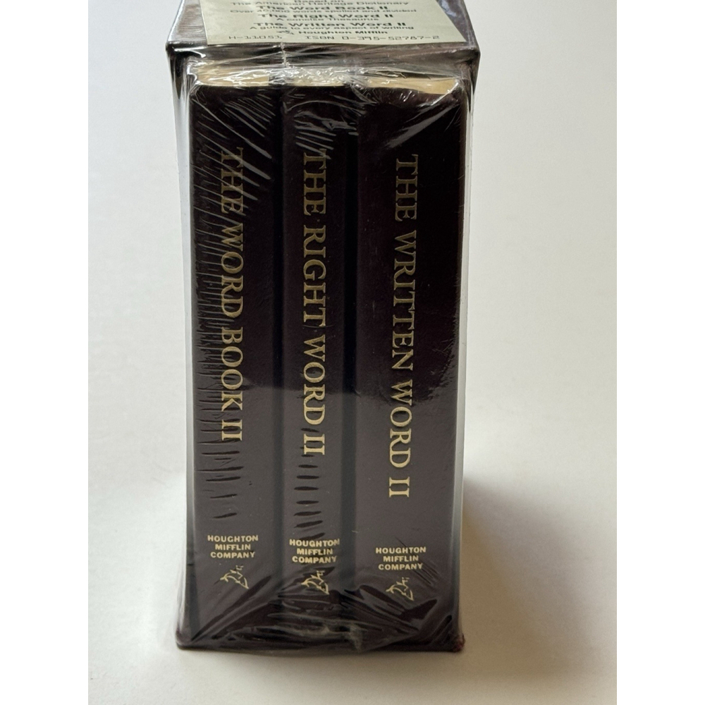 The Word Book II, Right Word II, Written Word II Box Desk Set Houghton Mifflin
